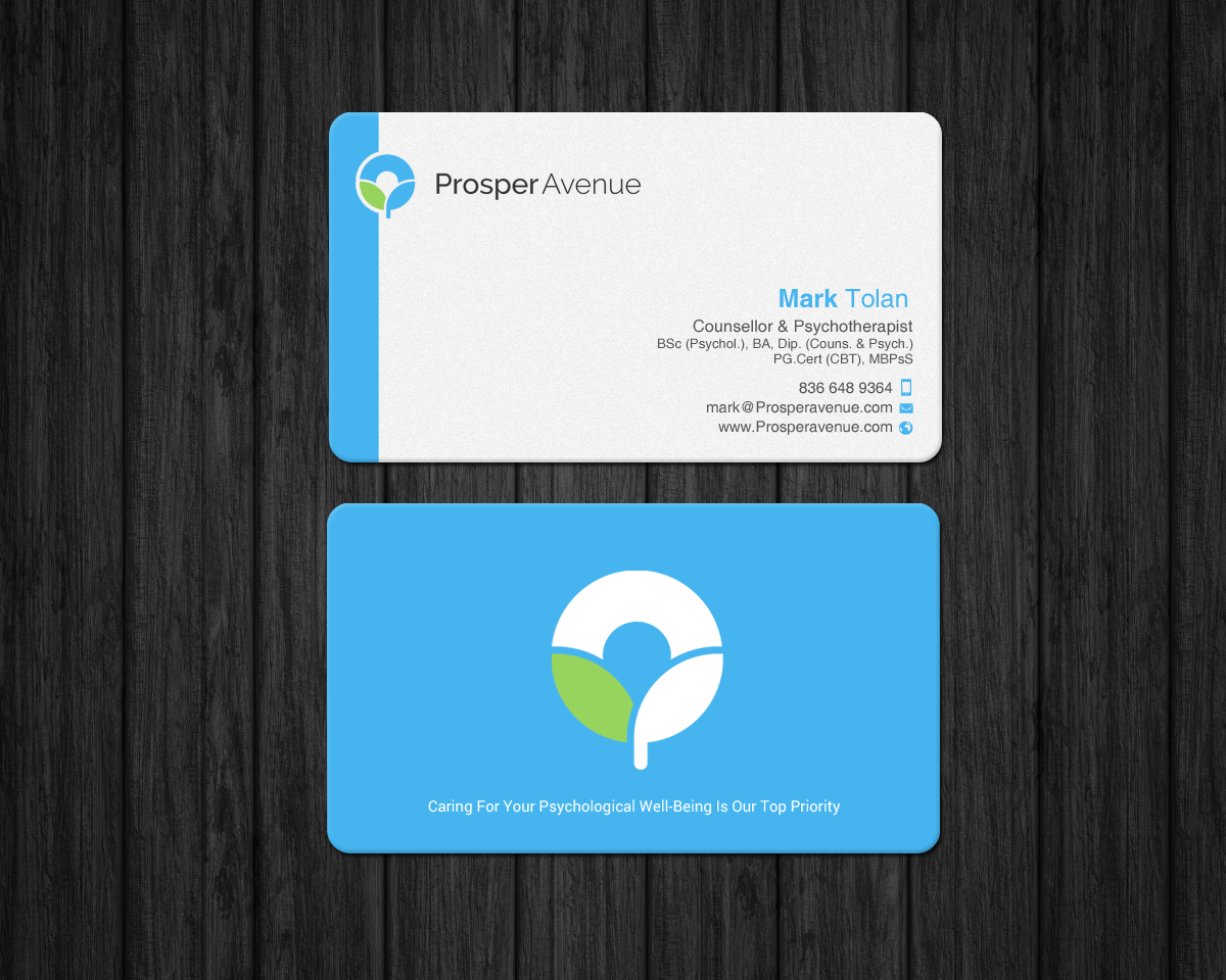 Business Card Design by chandrayaan.creative for Prosper Avenue | Design #19486770