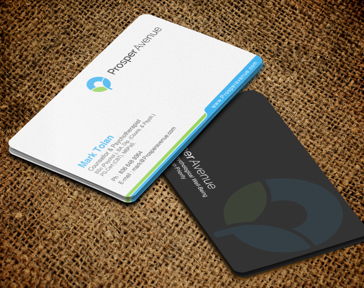 Business Card Design by chandrayaan.creative for Prosper Avenue | Design #19486772