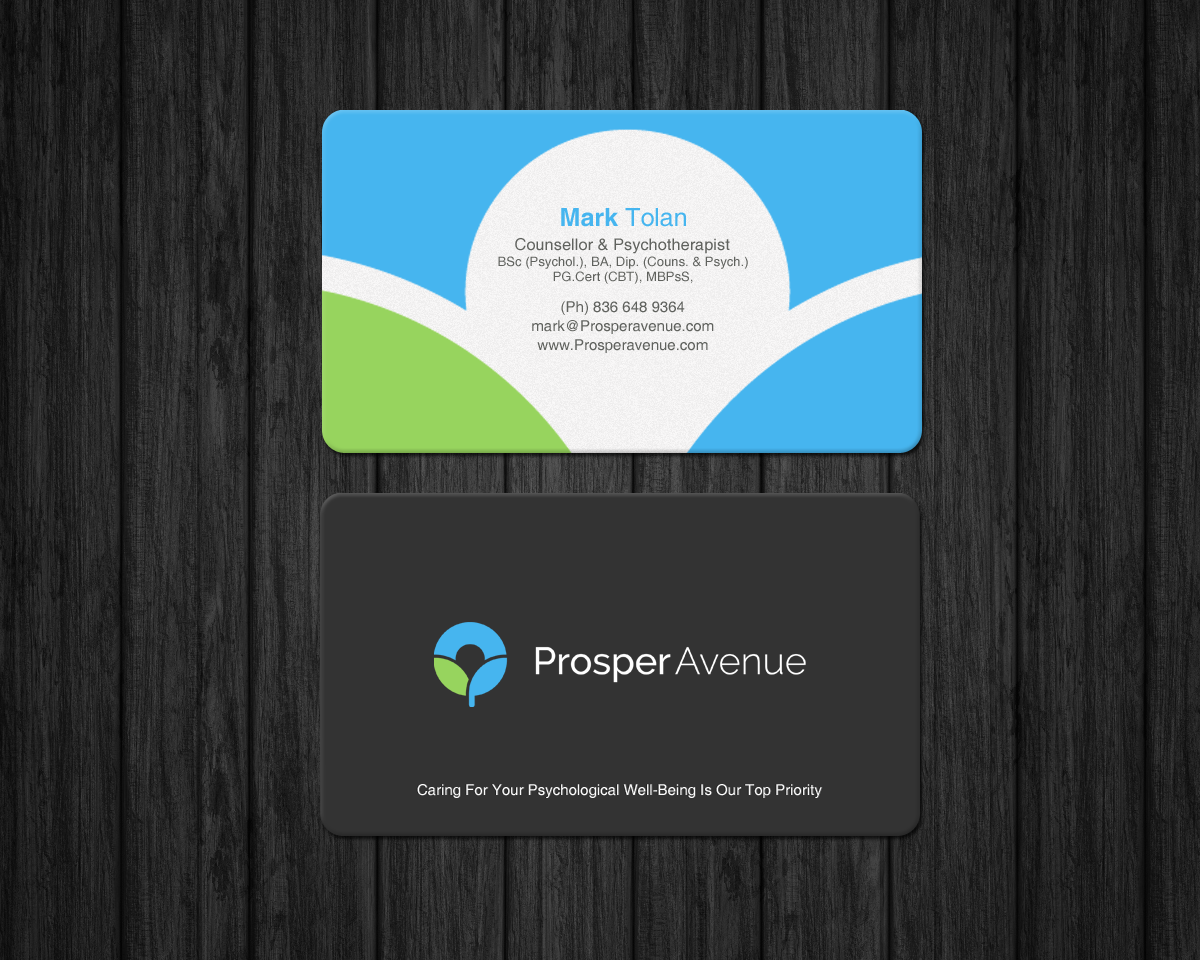 Business Card Design by chandrayaan.creative for Prosper Avenue | Design #19486774