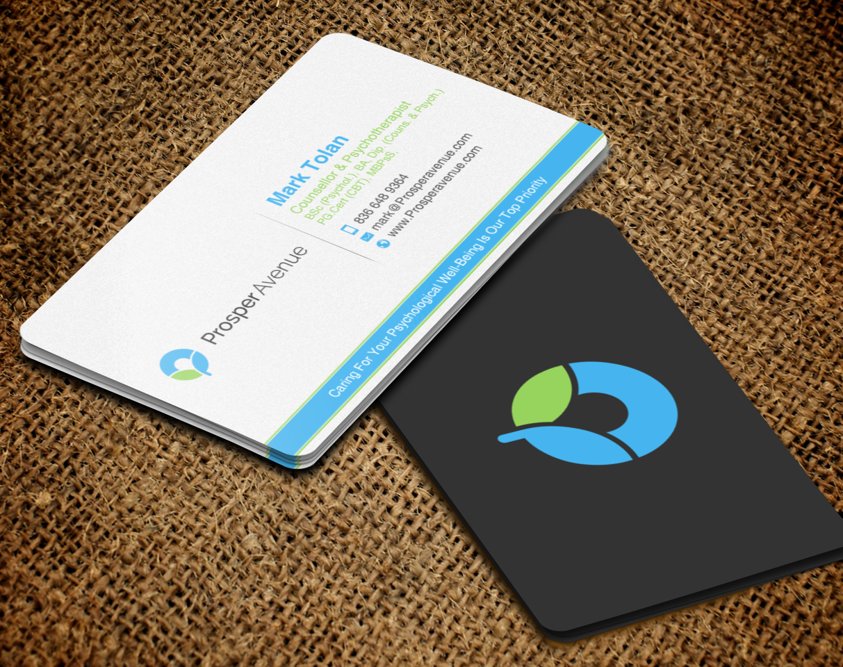 Business Card Design by chandrayaan.creative for Prosper Avenue | Design #19486779
