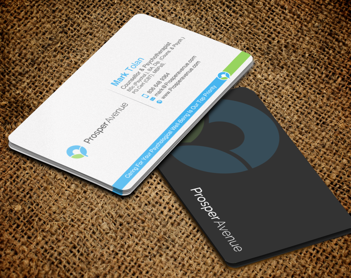 Business Card Design by chandrayaan.creative for Prosper Avenue | Design #19486780