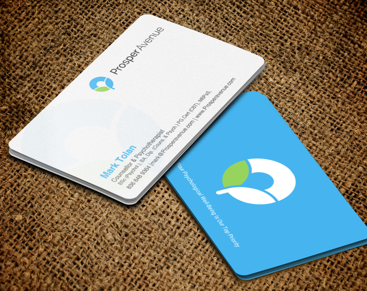 Business Card Design by chandrayaan.creative for Prosper Avenue | Design #19486782