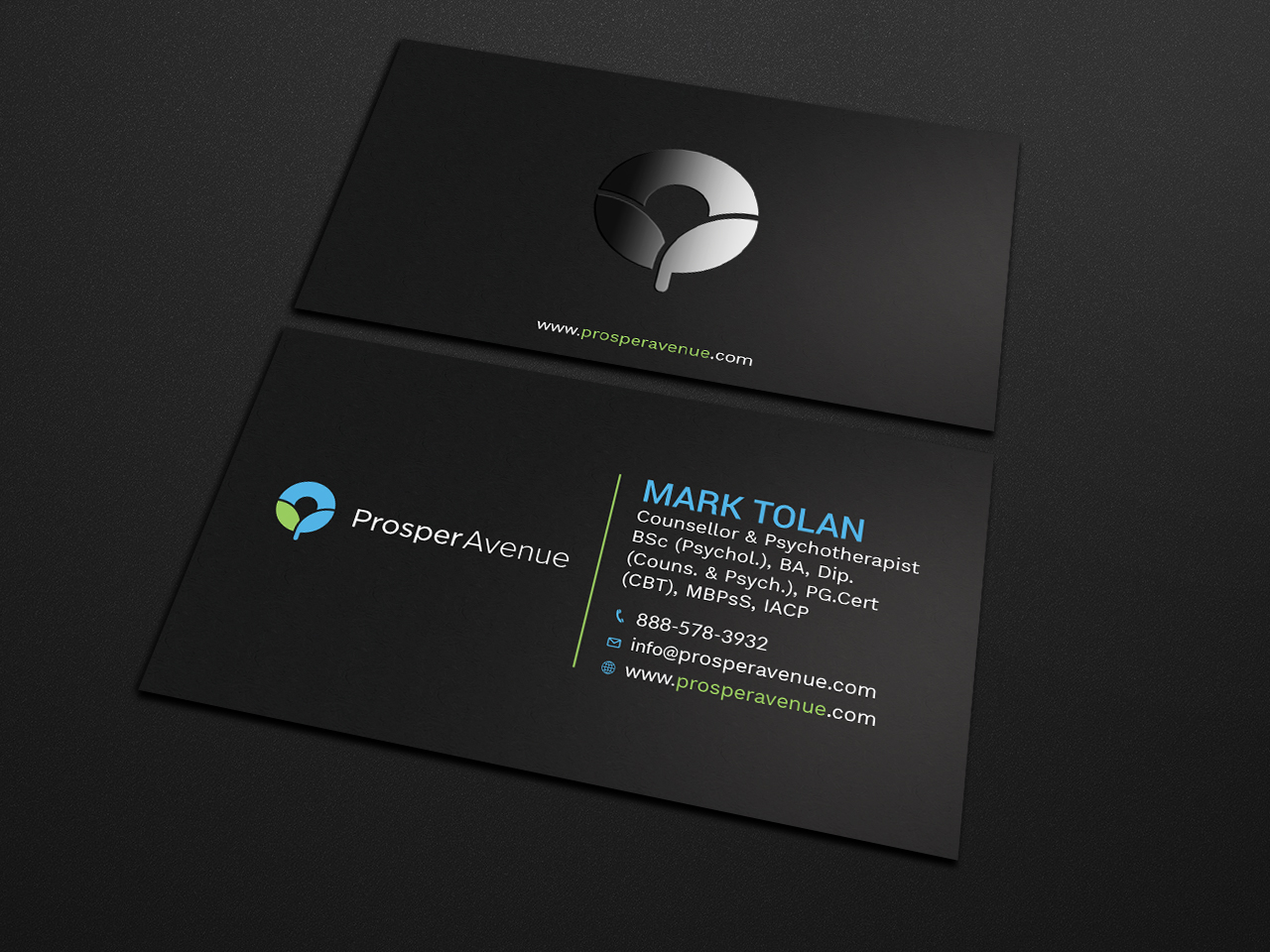 Business Card Design by Tripti Ranjan Gain for Prosper Avenue | Design #19472270