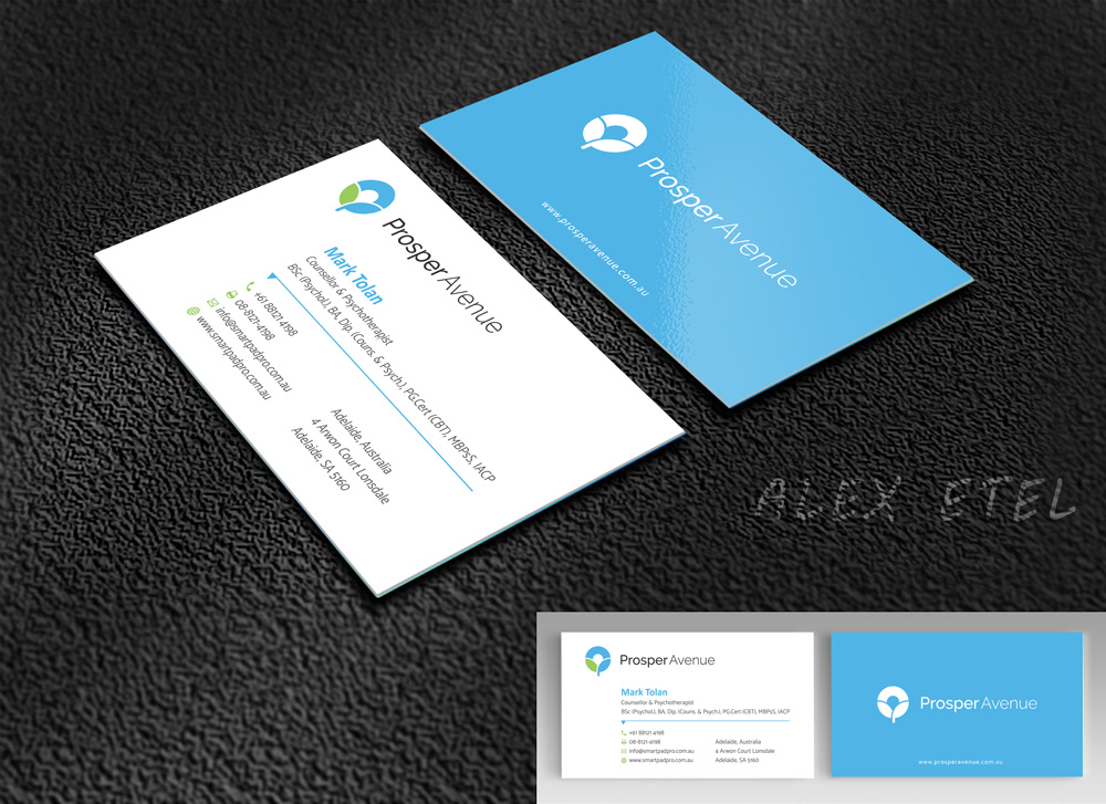Design de Carte de Visite par alex_etel pour Prosper Avenue | Design #19471800