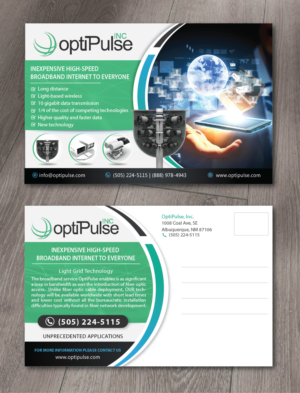 Postcard Design by alex989 for optiPulse, Inc. | Design: #19533315