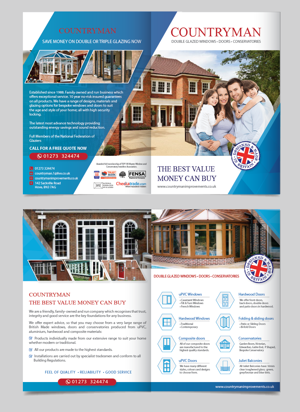 Flyer Design by alex989 for Countryman Improvements Ltd | Design #19484521
