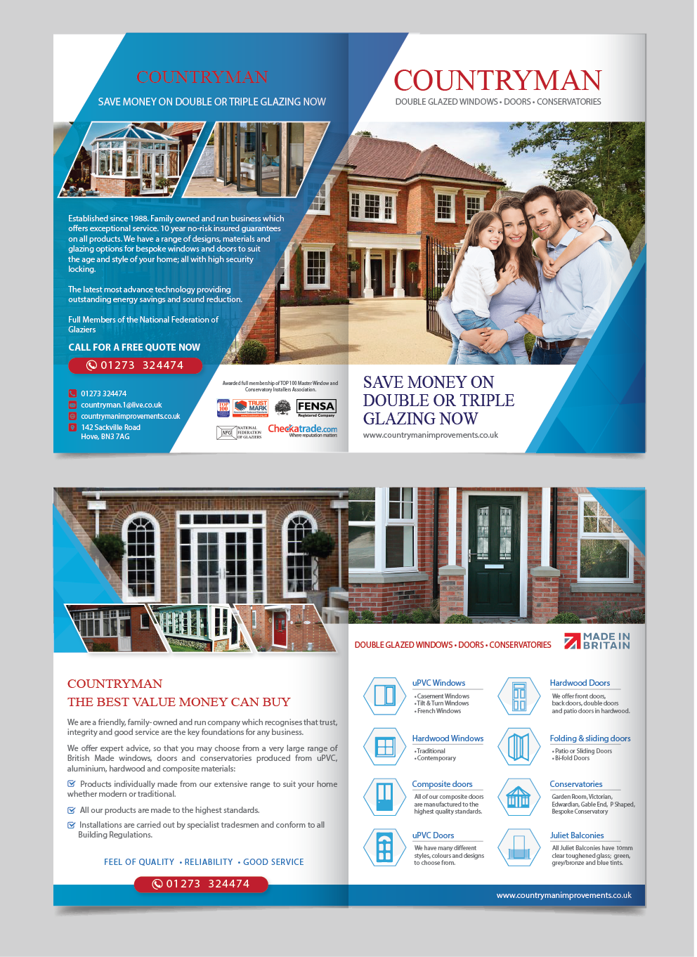 Flyer Design by alex989 for Countryman Improvements Ltd | Design #19489732