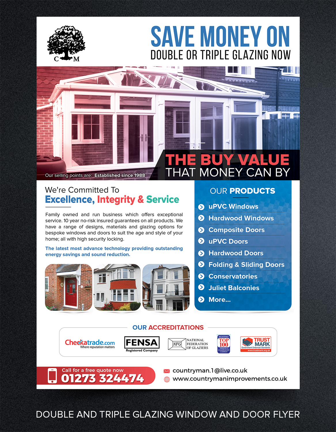 Flyer Design by SAI DESIGNS for Countryman Improvements Ltd | Design #19476438