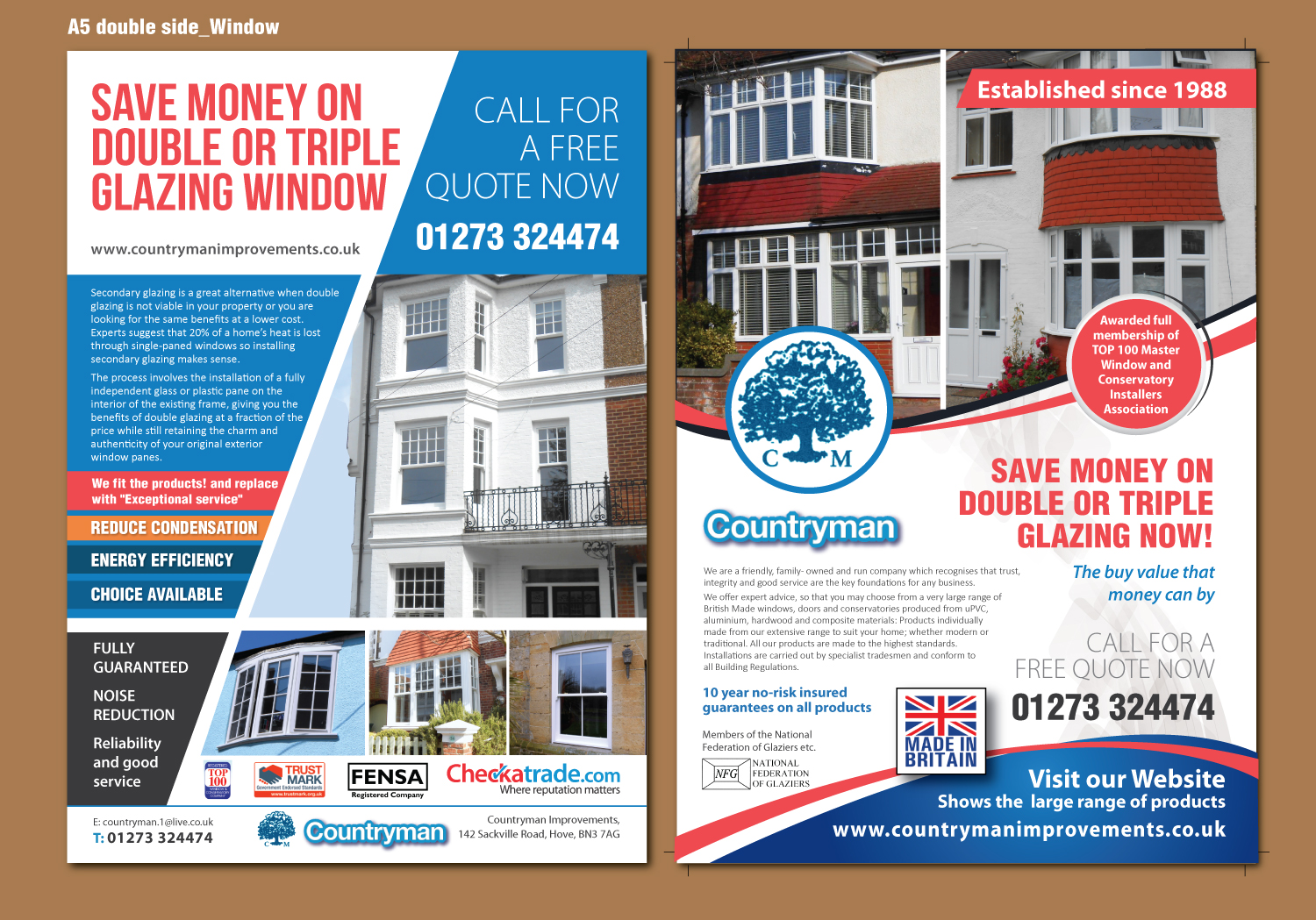 Flyer Design by meet007 for Countryman Improvements Ltd | Design #19483576