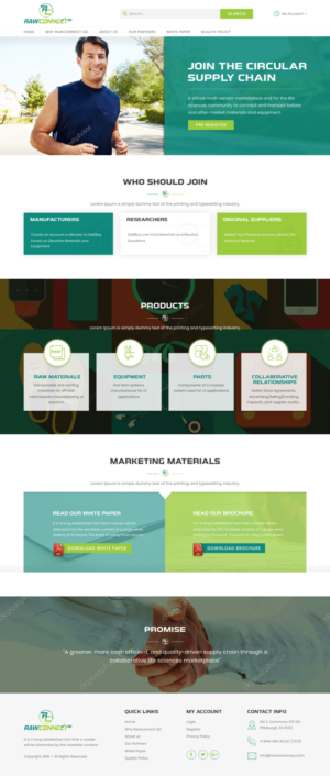 Diseño Web por Sujit Banerjee para RAWCONNECT-QC | Diseño: #19543913