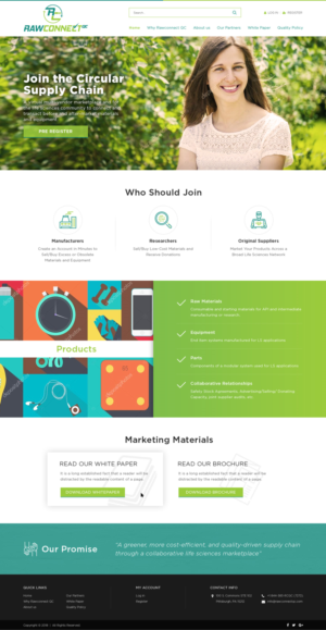 Diseño Web por Sujit Banerjee para RAWCONNECT-QC | Diseño: #19543914
