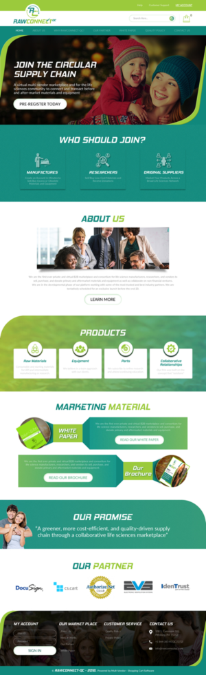 Web Design by rightway for RAWCONNECT-QC | Design: #19487663