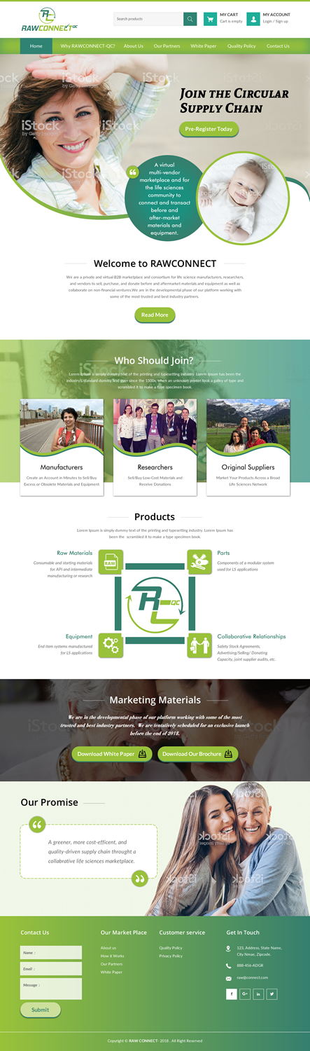 Web Design by rightway for RAWCONNECT-QC | Design #19487664