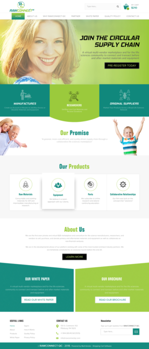 Web Design by rightway for RAWCONNECT-QC | Design: #19487665