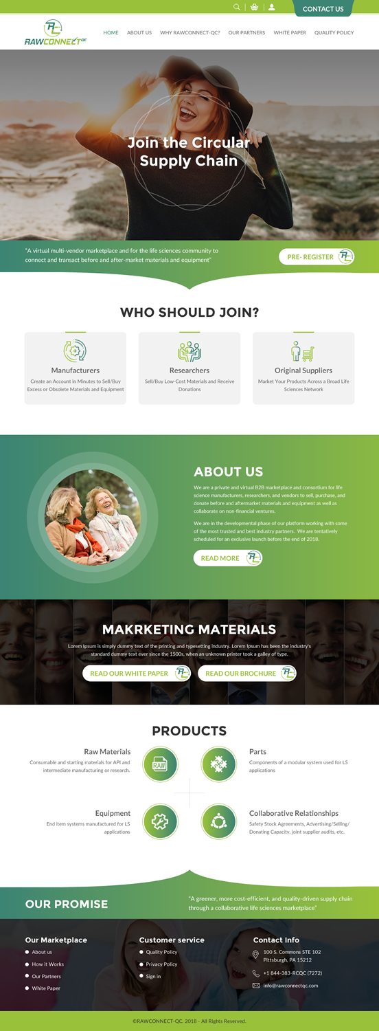 Diseño Web por rightway para RAWCONNECT-QC | Diseño #19487676