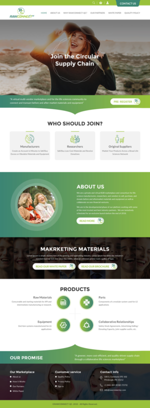 Web Design by rightway for RAWCONNECT-QC | Design: #19487676
