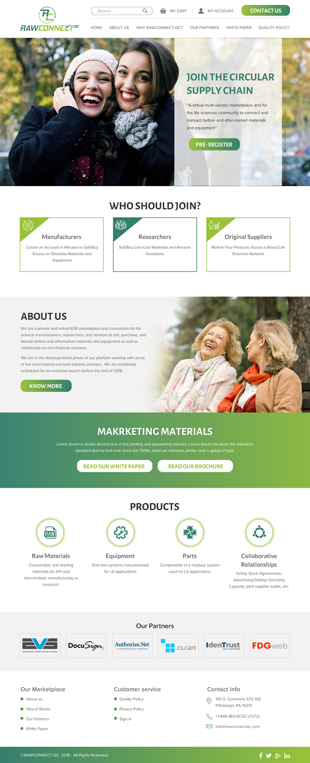 Web Design by rightway for RAWCONNECT-QC | Design #19487677