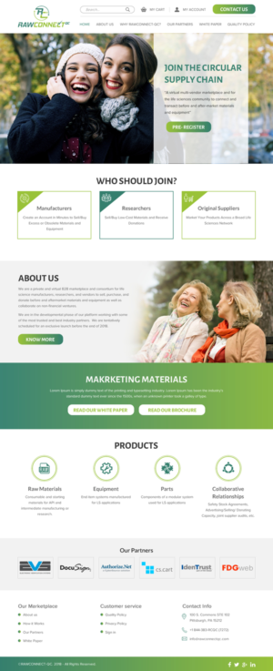 Web Design by rightway for RAWCONNECT-QC | Design: #19487677