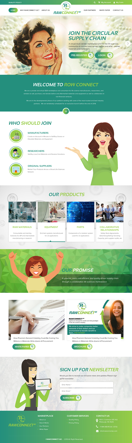 Web Design by rightway for RAWCONNECT-QC | Design #19487678