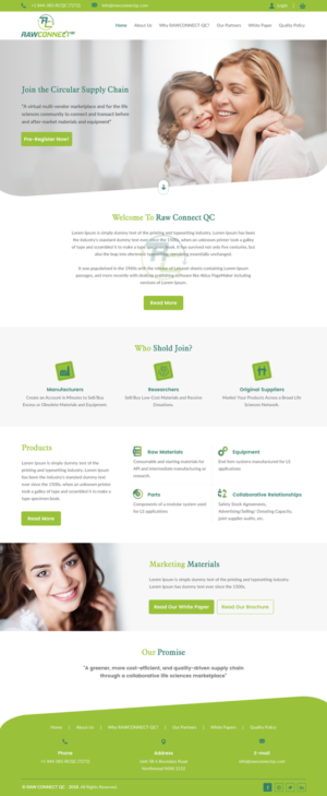Web Design by rightway for RAWCONNECT-QC | Design: #19487679
