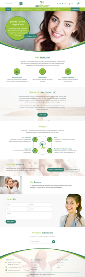 Web Design by rightway for RAWCONNECT-QC | Design: #19487680