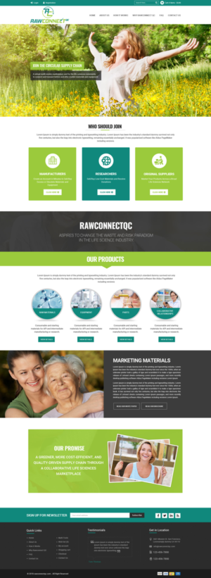 Diseño Web por Dream Logo Design para RAWCONNECT-QC | Diseño: #19488348