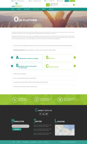 Web Design by Dream Logo Design for RAWCONNECT-QC | Design: #19510757