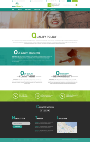 Web Design by Dream Logo Design for RAWCONNECT-QC | Design: #19532530
