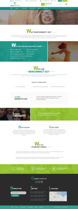 Web Design by Dream Logo Design for RAWCONNECT-QC | Design: #19532532