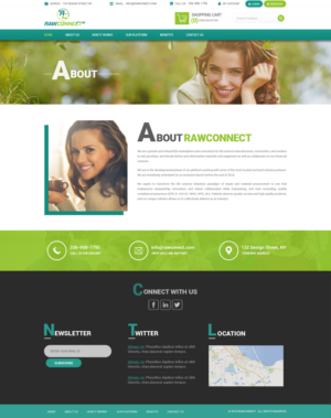 Web Design by Dream Logo Design for RAWCONNECT-QC | Design: #19539629