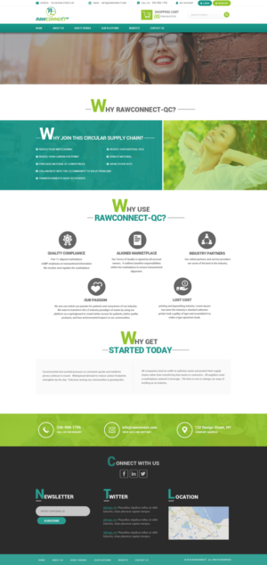 Web Design by Dream Logo Design for RAWCONNECT-QC | Design: #19556776
