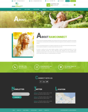 Diseño Web por Dream Logo Design para RAWCONNECT-QC | Diseño: #19556778