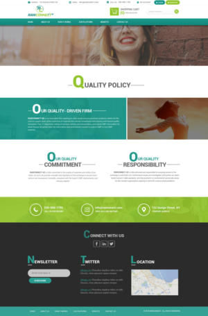 Web Design by Dream Logo Design for RAWCONNECT-QC | Design: #19556779