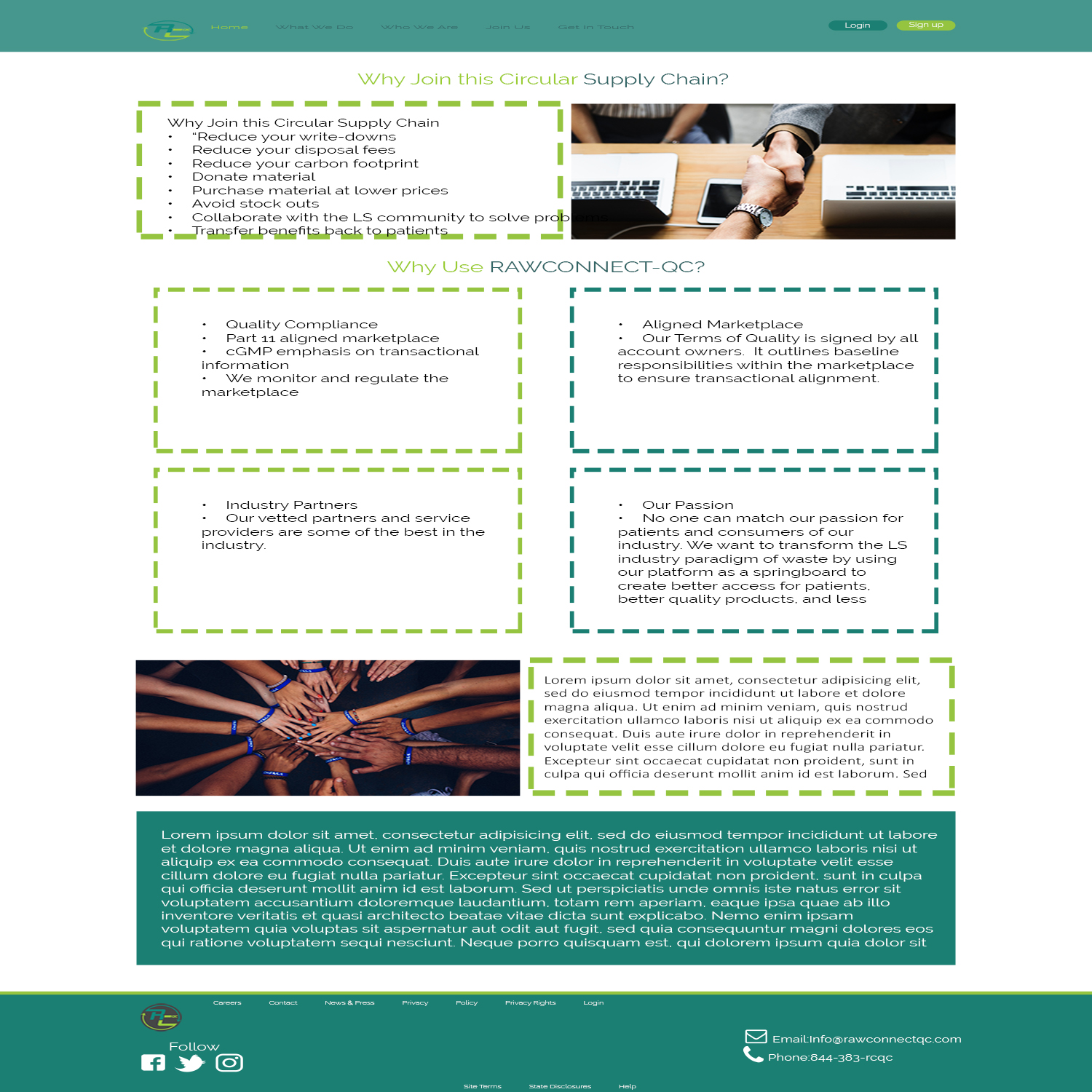 Web Design by JDaBeast for RAWCONNECT-QC | Design #19547870