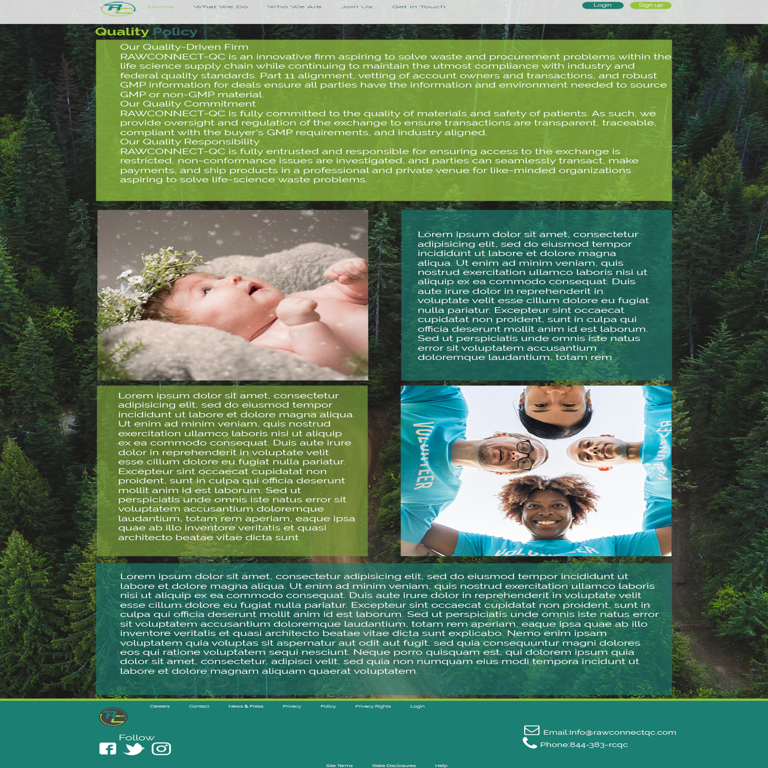 Web Design by JDaBeast for RAWCONNECT-QC | Design #19547871