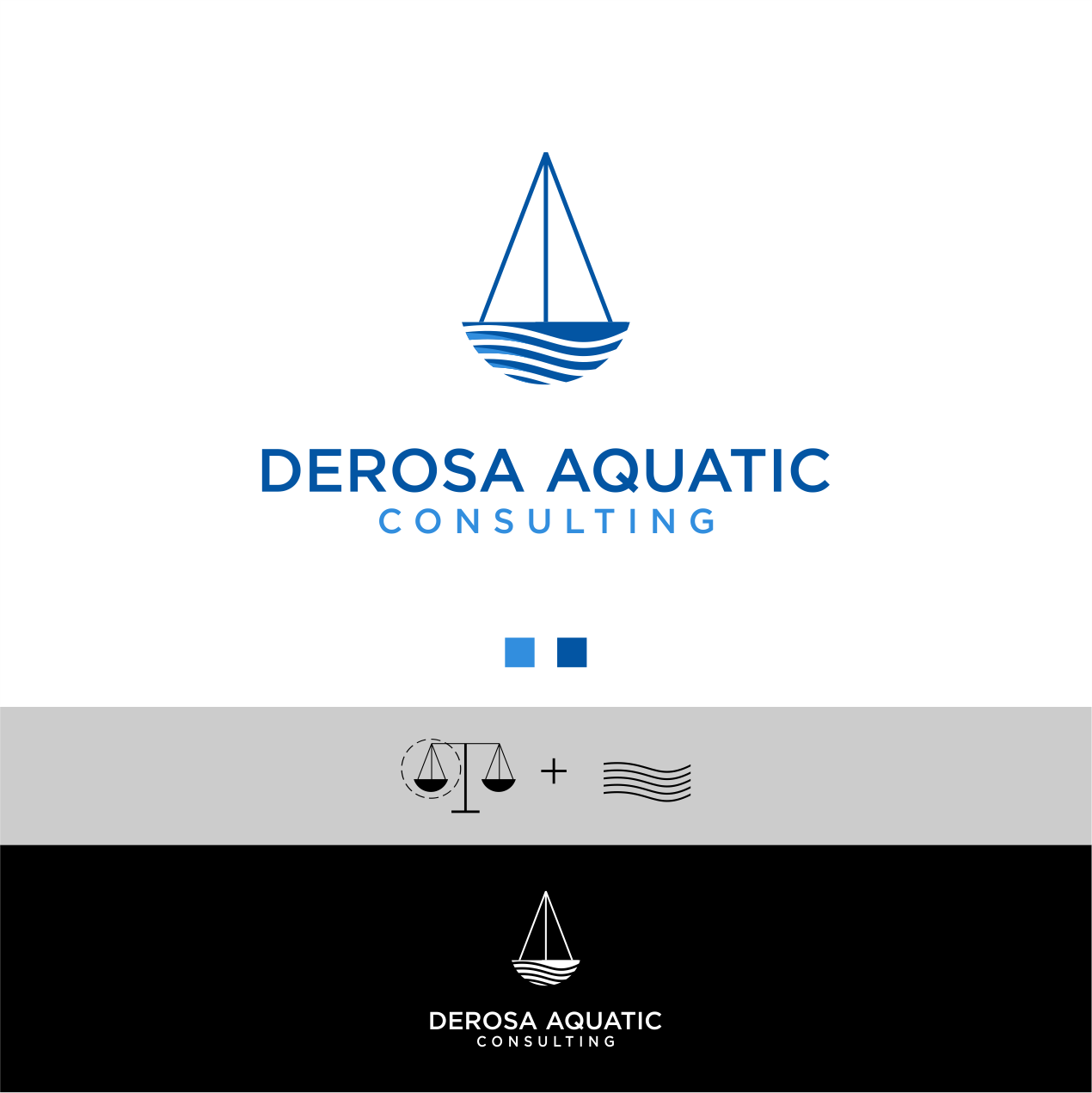 Logo Design by radityahermanto 2 for DeRosa Aquatic Consulting | Design #19512054