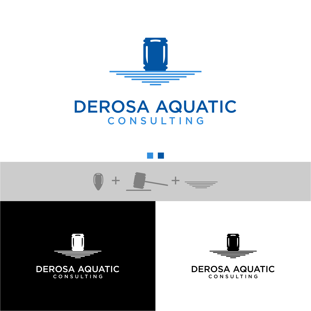 Logo Design by radityahermanto 2 for DeRosa Aquatic Consulting | Design #19520888