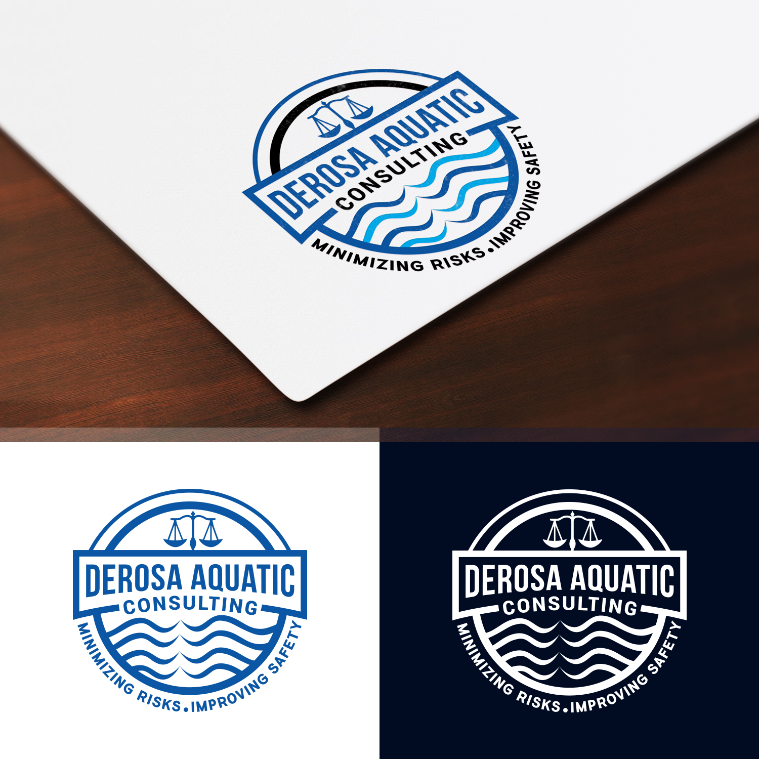 Logo Design by Maxo-Biz for DeRosa Aquatic Consulting | Design #19486328