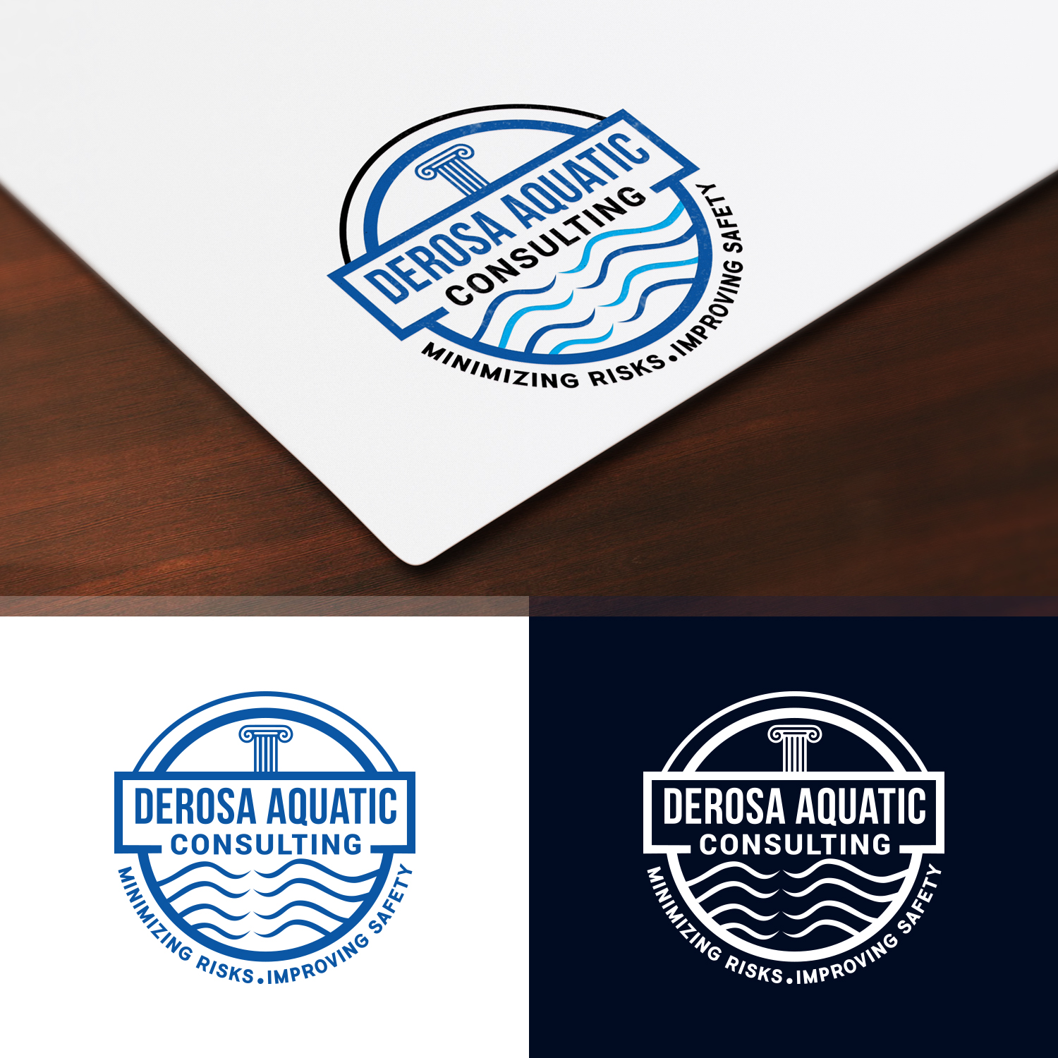 Logo Design by Maxo-Biz for DeRosa Aquatic Consulting | Design #19486329