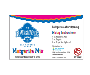 The Official River Walk Margarita  | Design Étiquette par Buck Tornado