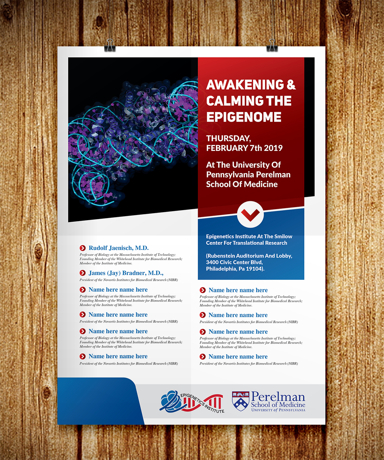Diseño de Flyer por Deziners Zone para University of Pennsylvania | Diseño #19478498