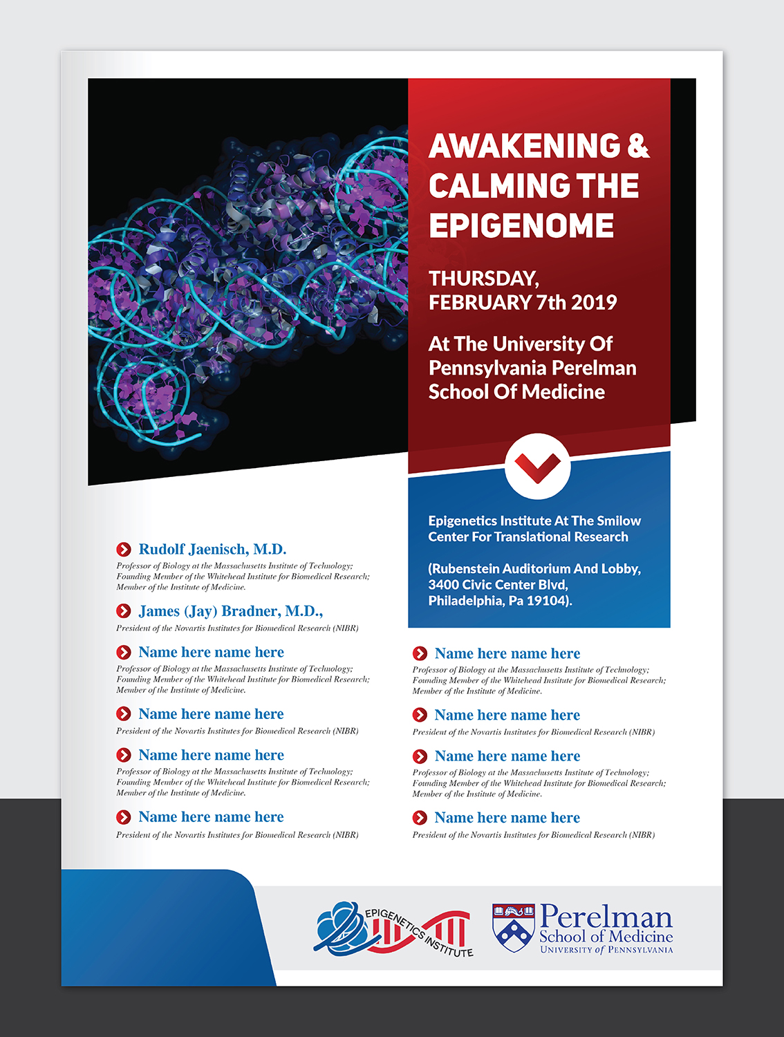Diseño de Flyer por Deziners Zone para University of Pennsylvania | Diseño #19478499