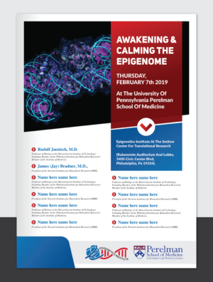 Diseño de Flyer por Deziners Zone para University of Pennsylvania | Diseño: #19478499