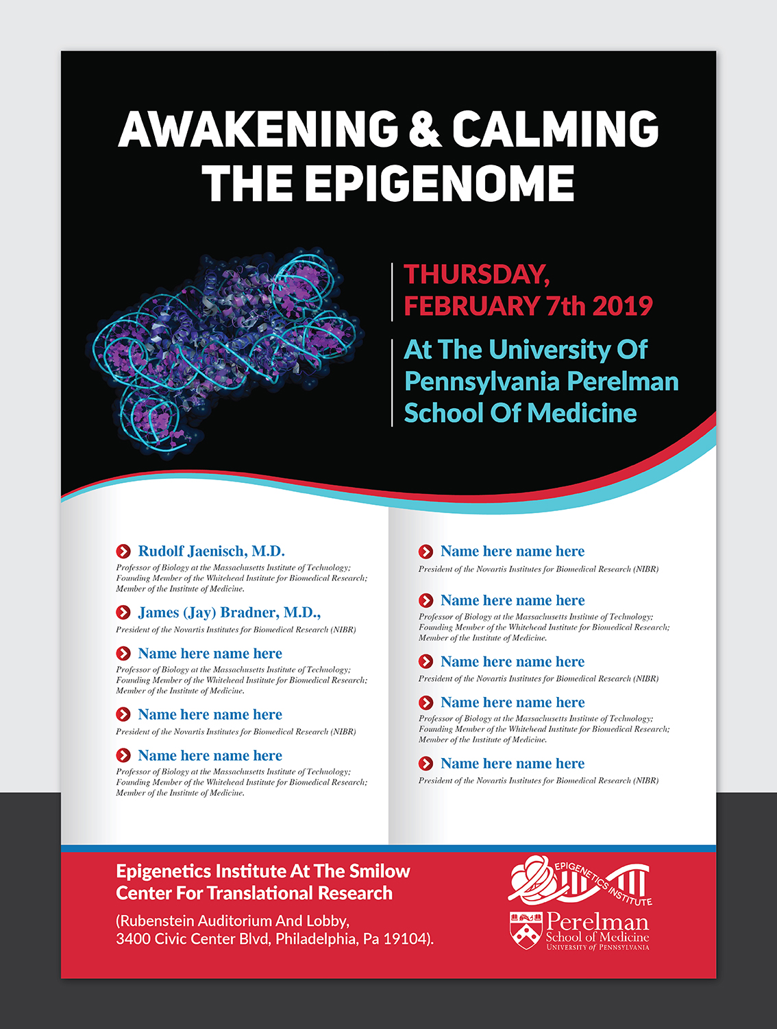 Flyer Design by Deziners Zone for University of Pennsylvania | Design #19478500