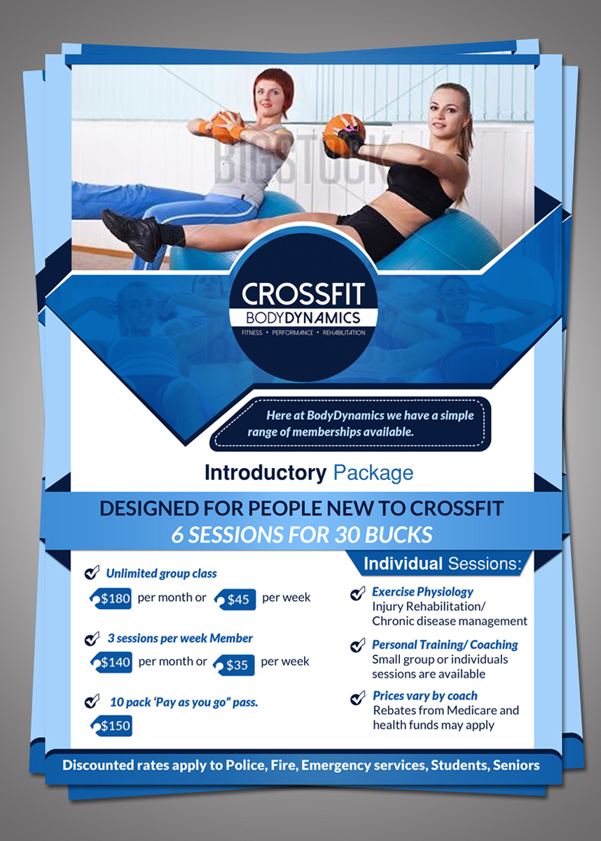 Flyer Design by ESolz Technologies for Gaia Fit | Design #2900667