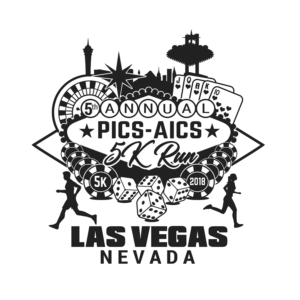 5th Annual PICS-AICS 5K Run / Las Vegas, Nevada | Diseño de Logo por NILDesigns