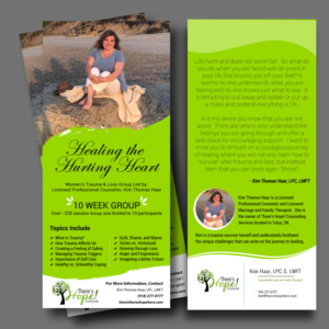 Flyer Design by uk for There's Hope! Counseling | Design: #19474897
