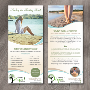 Announcement for a New Trauma Therapy Group - Rack Card | Flyer Design by alex989