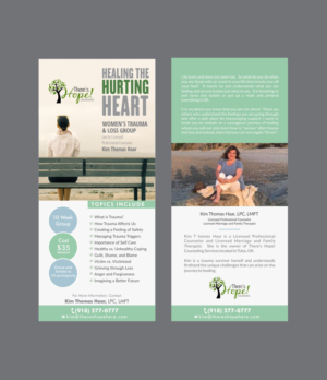 Announcement for a New Trauma Therapy Group - Rack Card | Flyer Design by DesignMarket