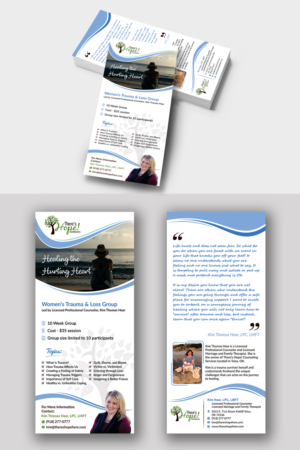 Announcement for a New Trauma Therapy Group - Rack Card | Flyer Design by ecorokerz